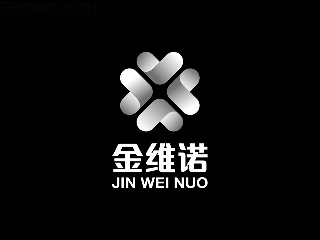 益生維諾保健食品有限公司金維諾品牌標志設(shè)計反白稿