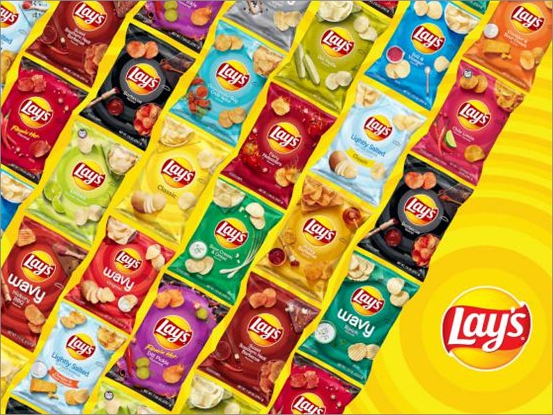 Lay's樂事薯片休閑食品包裝重新設(shè)計(jì)涵蓋了所有口味，包括115種不同的包裝設(shè)計(jì)