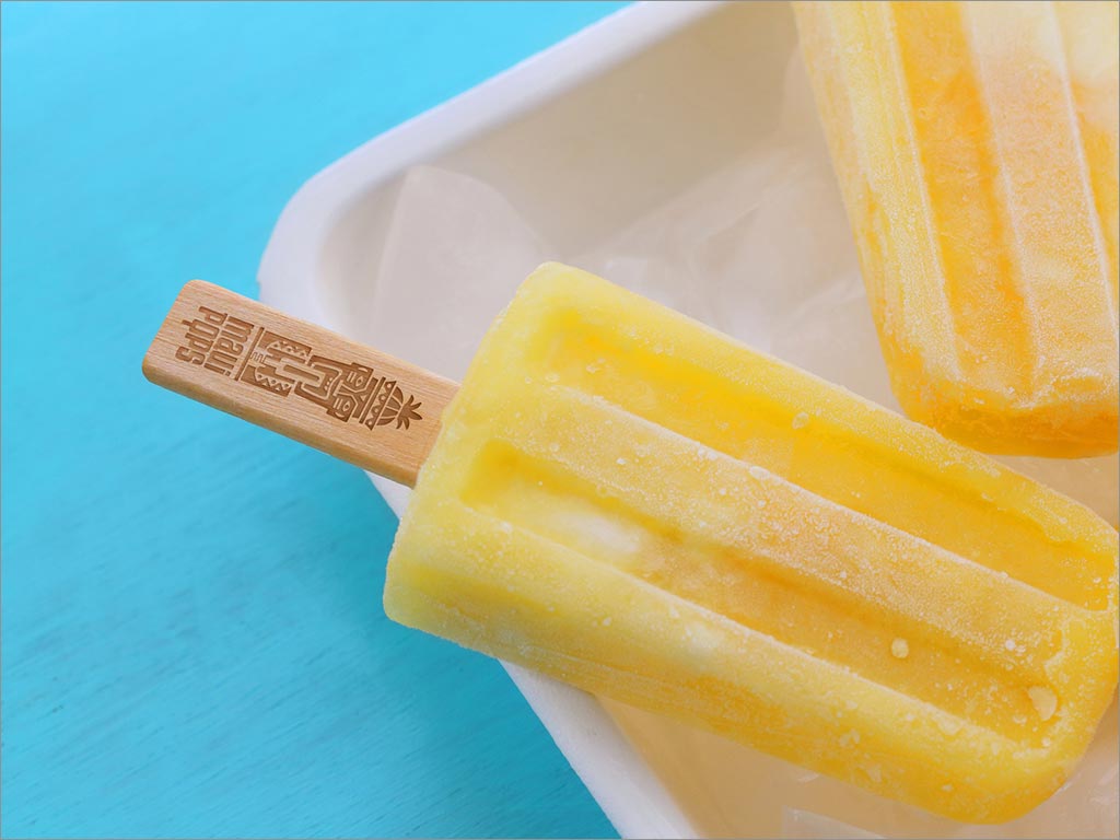 美國毛伊島雪糕冷飲店logo店面設計之雪糕棍設計 美國毛伊島雪糕冷飲店logo店面設計之雪糕棍設計