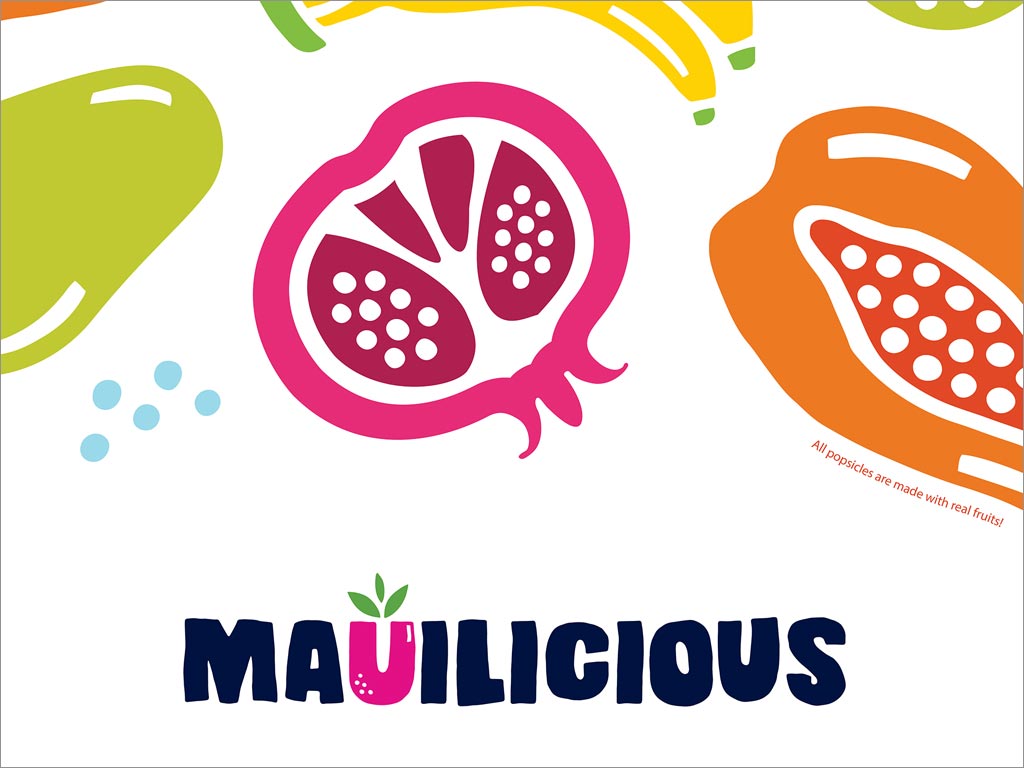 美國毛伊島雪糕冷飲店logo店面設計 美國毛伊島雪糕冷飲店logo店面設計