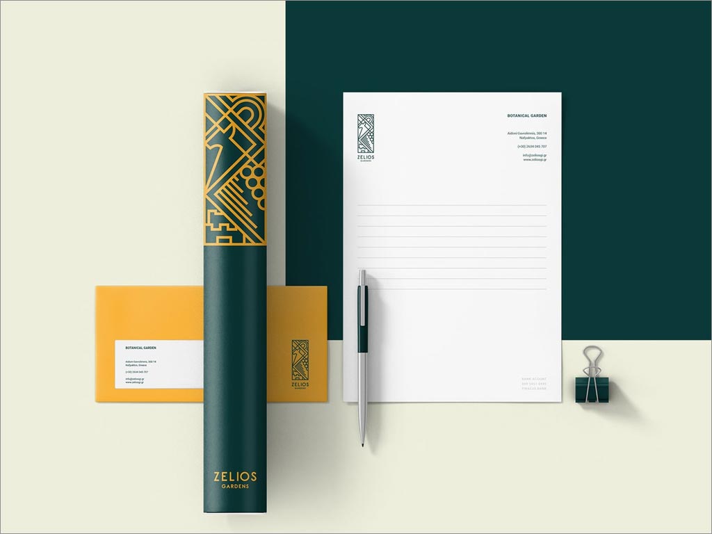 希臘Zelios Gardens花園品牌logo設(shè)計(jì)之辦公用品設(shè)計(jì) 希臘Zelios Gardens花園品牌logo設(shè)計(jì)之辦公用品設(shè)計(jì)