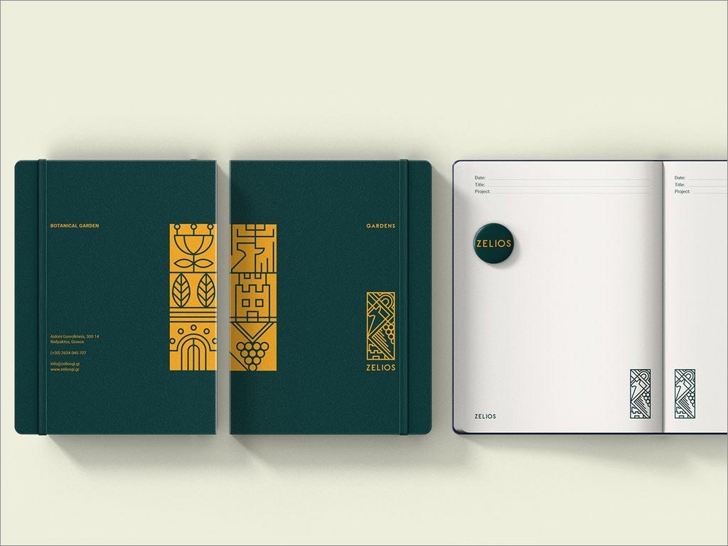 希臘Zelios Gardens花園品牌形象設(shè)計(jì)之筆記本設(shè)計(jì) 希臘Zelios Gardens花園品牌形象設(shè)計(jì)之筆記本設(shè)計(jì)
