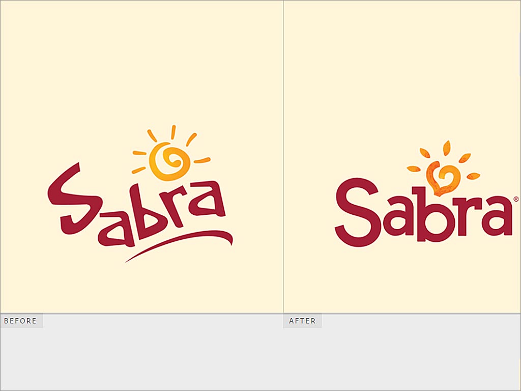 Sabra調(diào)味品logo設(shè)計新舊對比