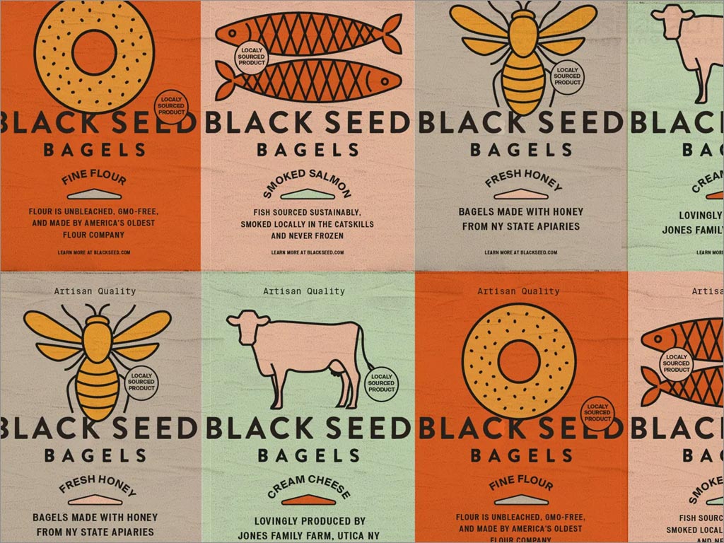 美國Black Seed Bagel食品品牌形象設(shè)計(jì)之海報(bào)設(shè)計(jì)
