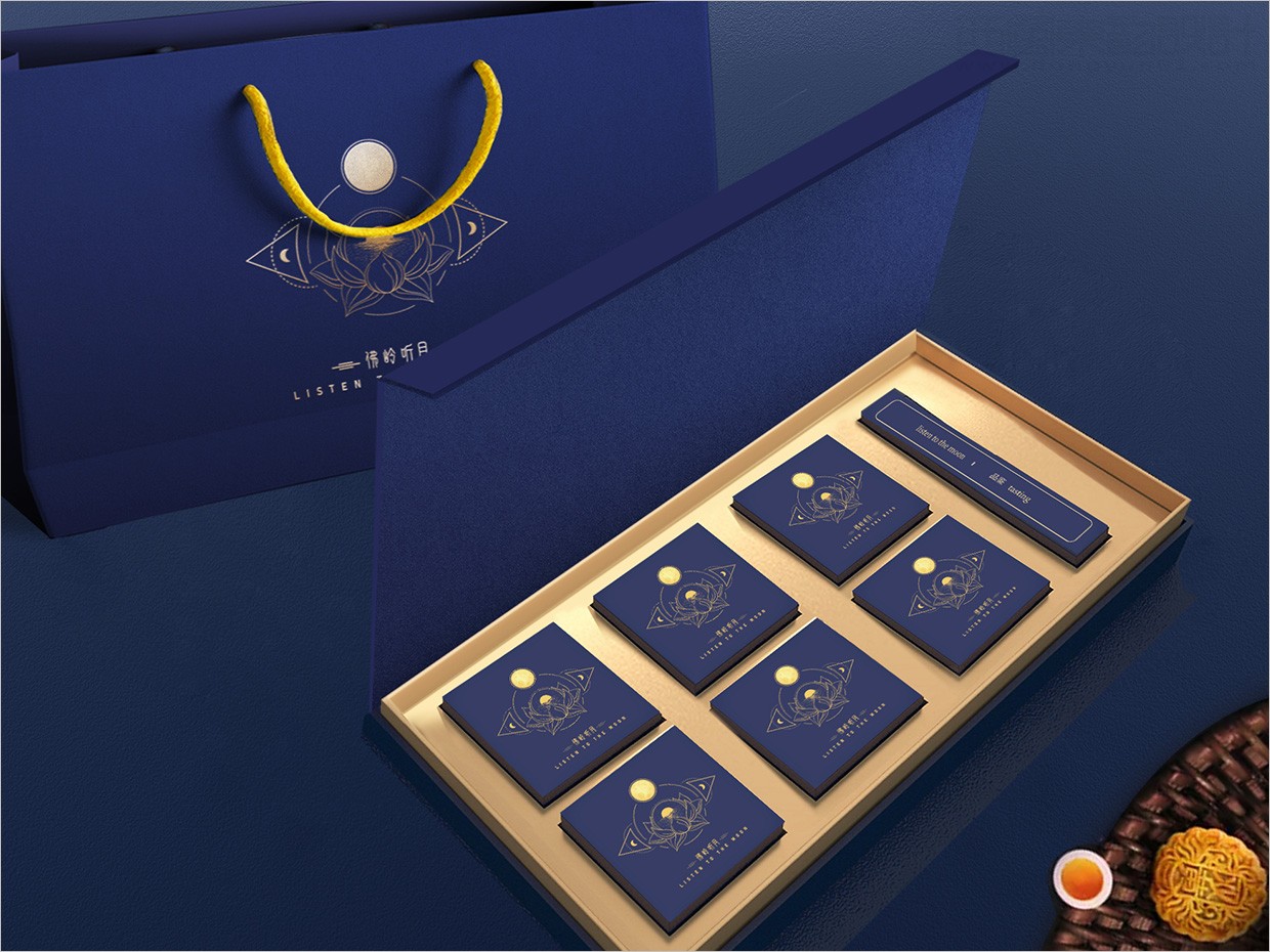 佛嶺聽月月餅禮盒包裝設(shè)計 佛嶺聽月月餅禮盒包裝設(shè)計
