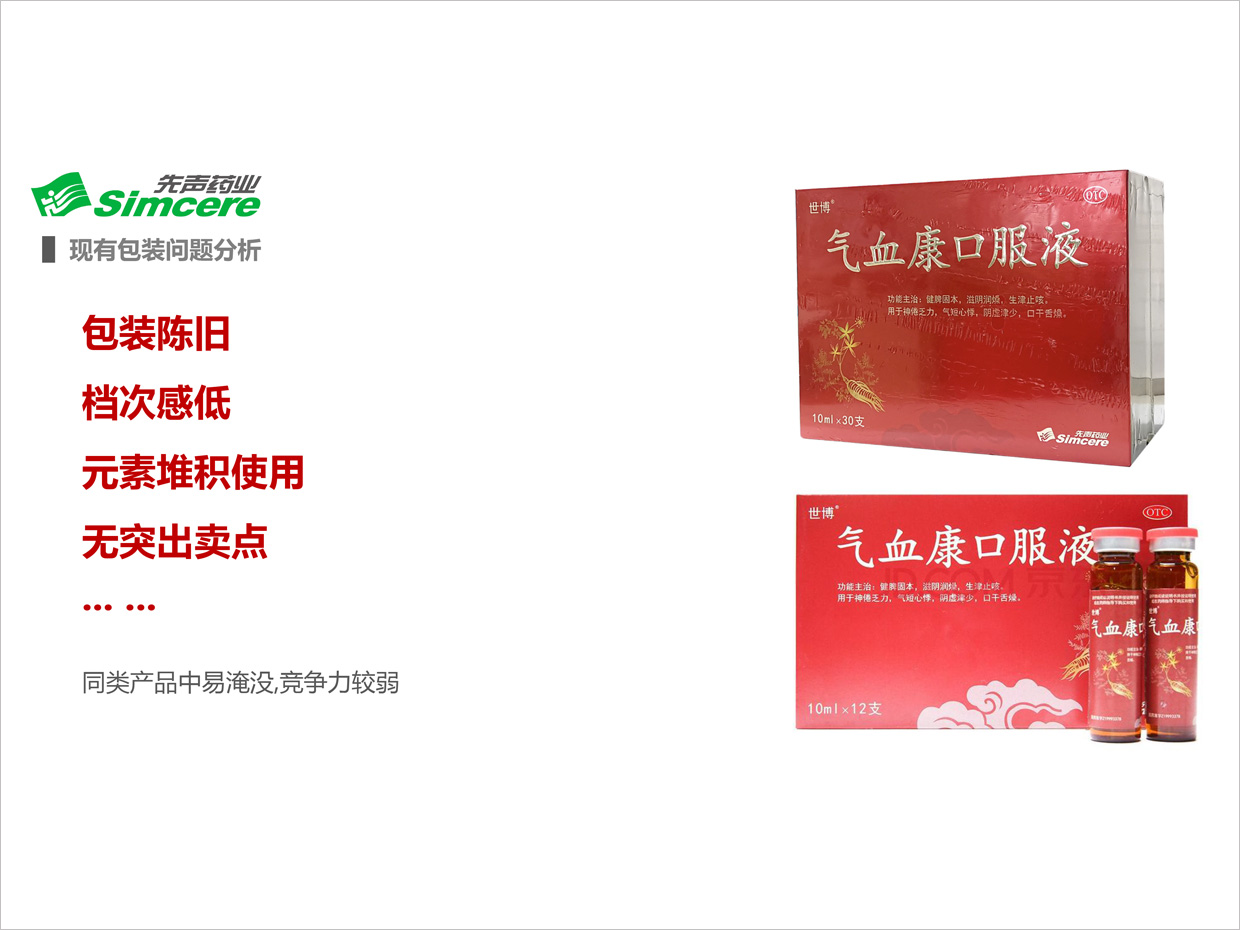 先聲藥業(yè)氣血康口服液包裝設計之現(xiàn)有包裝問題分析 先聲藥業(yè)氣血康口服液包裝設計之現(xiàn)有包裝問題分析